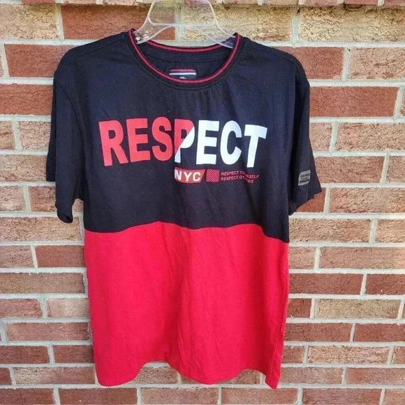 Akademiks NYC Respect Graphic Tee Men's XL Y2K 90's Vibes - Picture 1 of 6